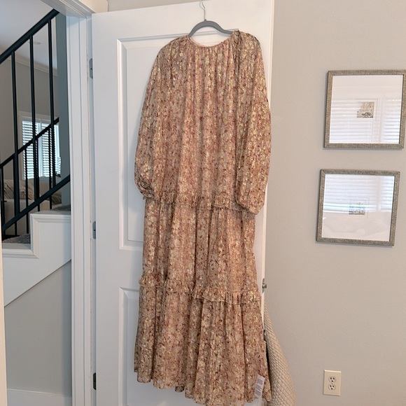 ASOS Dresses & Skirts - Pink and Gold Floral Maxi Dresss